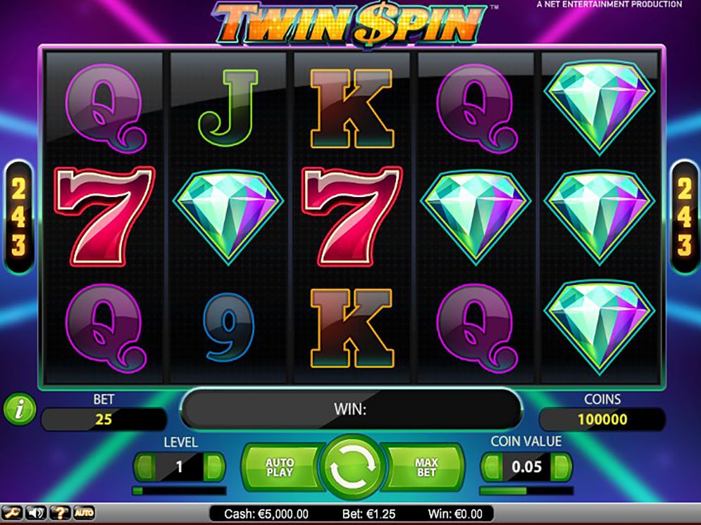 Назад в прошлое на игровом слоте «Twin Spin» в казино Фараон
